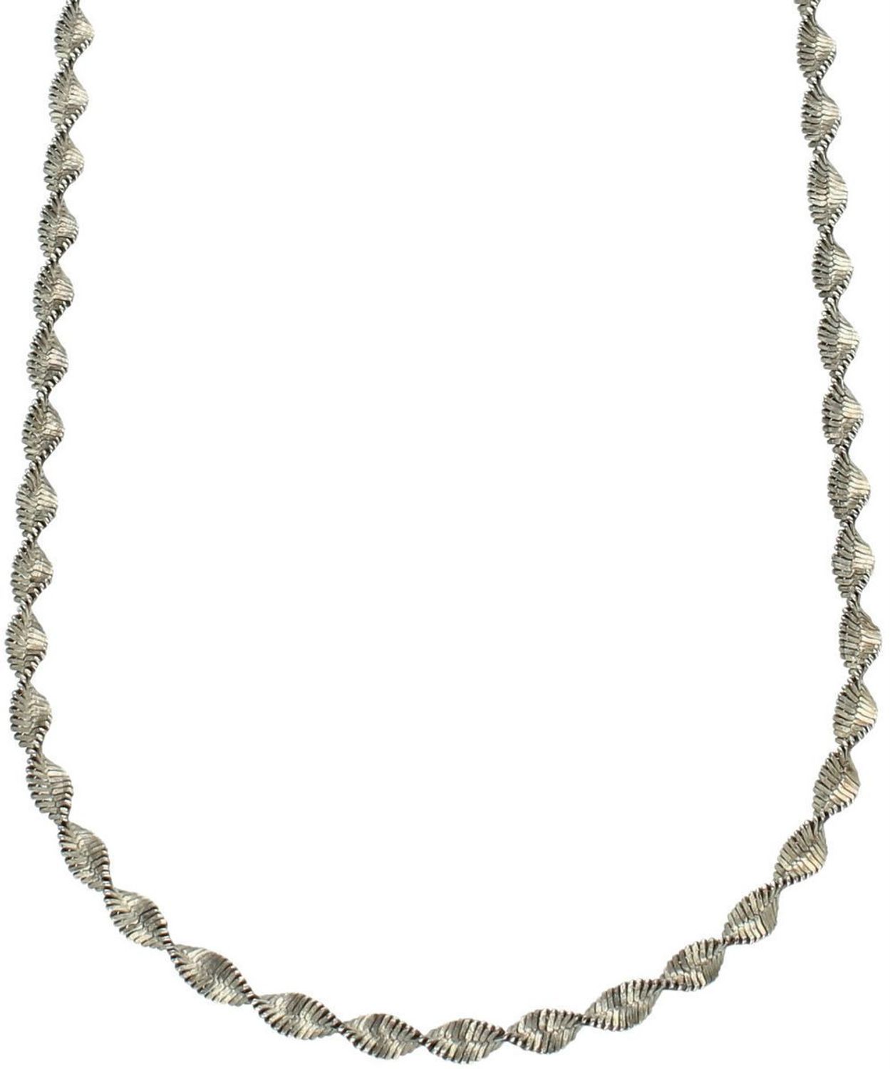 Stylowy łańcuszek damski ze srebra 925, skręcony o szerokości 3,5 mm, oksydowany, długość 44 cm. Zapięcie na karabińczyk, elegancki i ponadczasowy dodatek.1.jpg